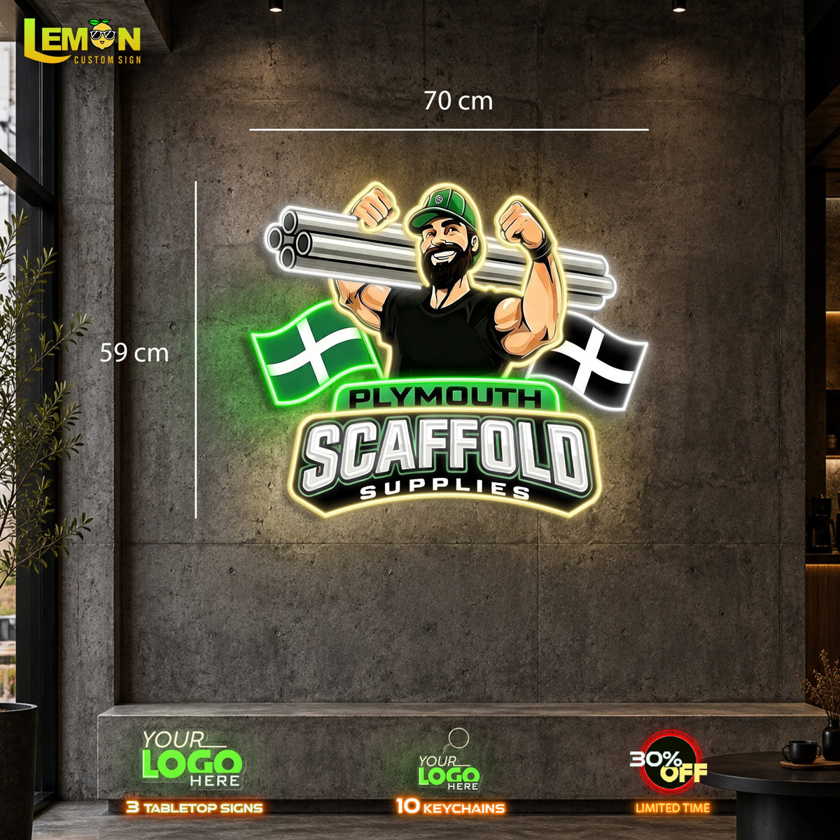 SCAFFOLD | LED NEON SIGN (OUTDOOR)