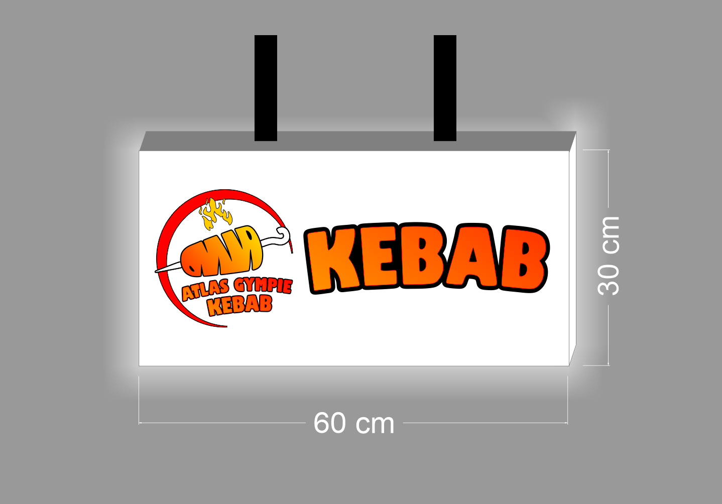 ATLAS GYMPIE KEBAB | 2 signs