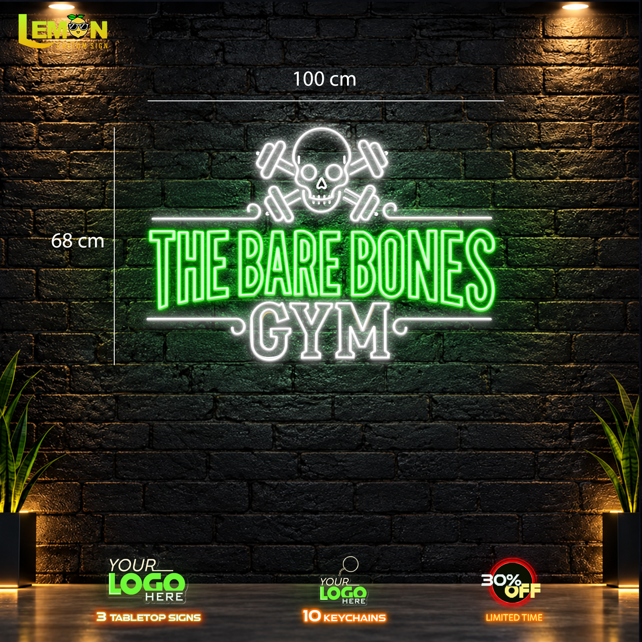The Bare Bones Gym | LED NEON SIGN