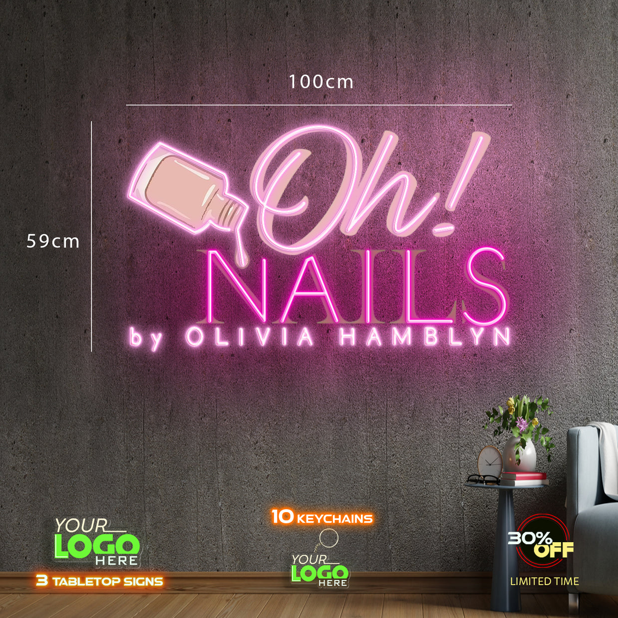 Oh Nails | LED NEON SIGN