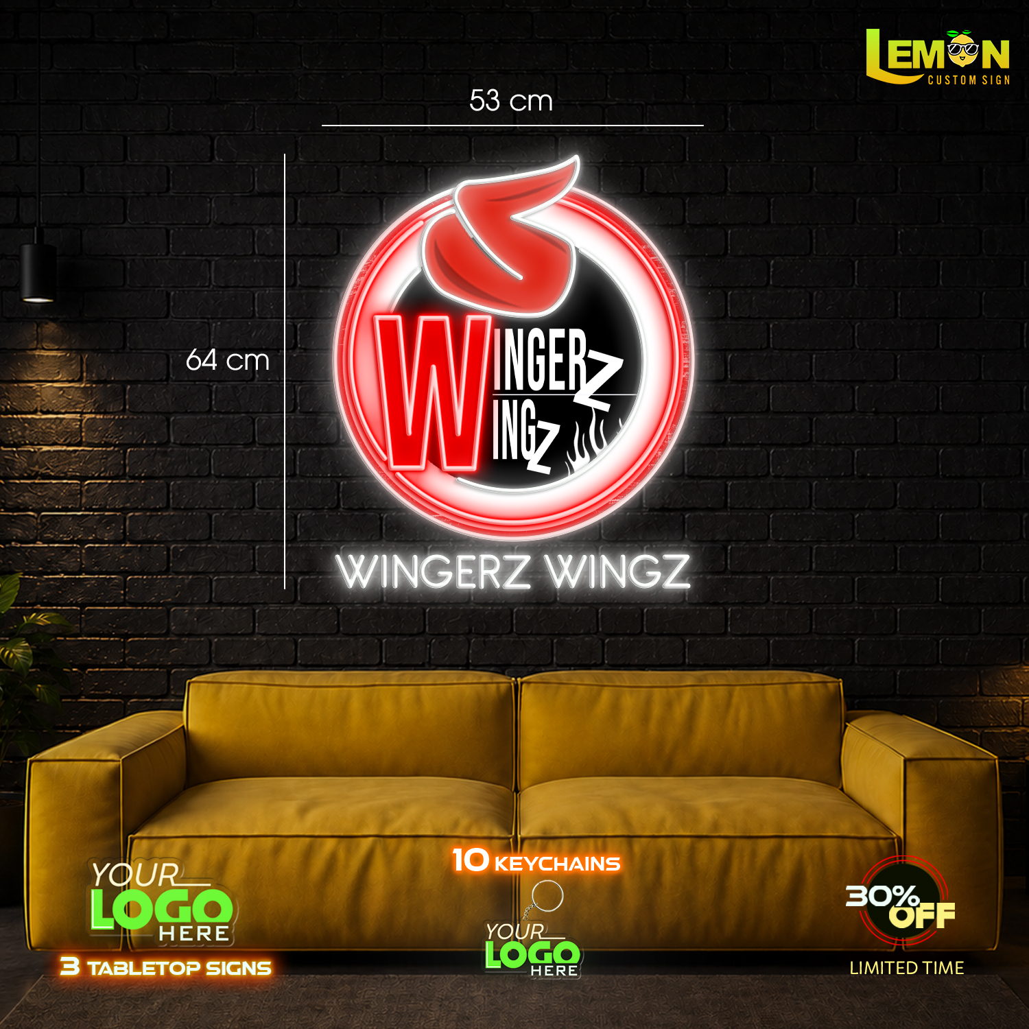 Wingerz Wingz | LED NEON SIGN