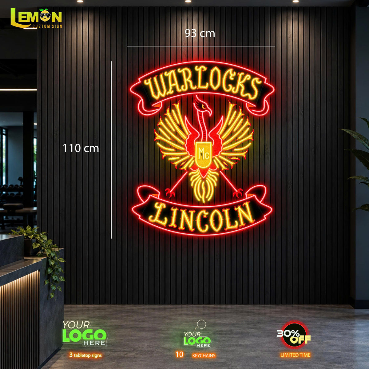 WARLOCKS LINCOLN | LED NEON SIGN