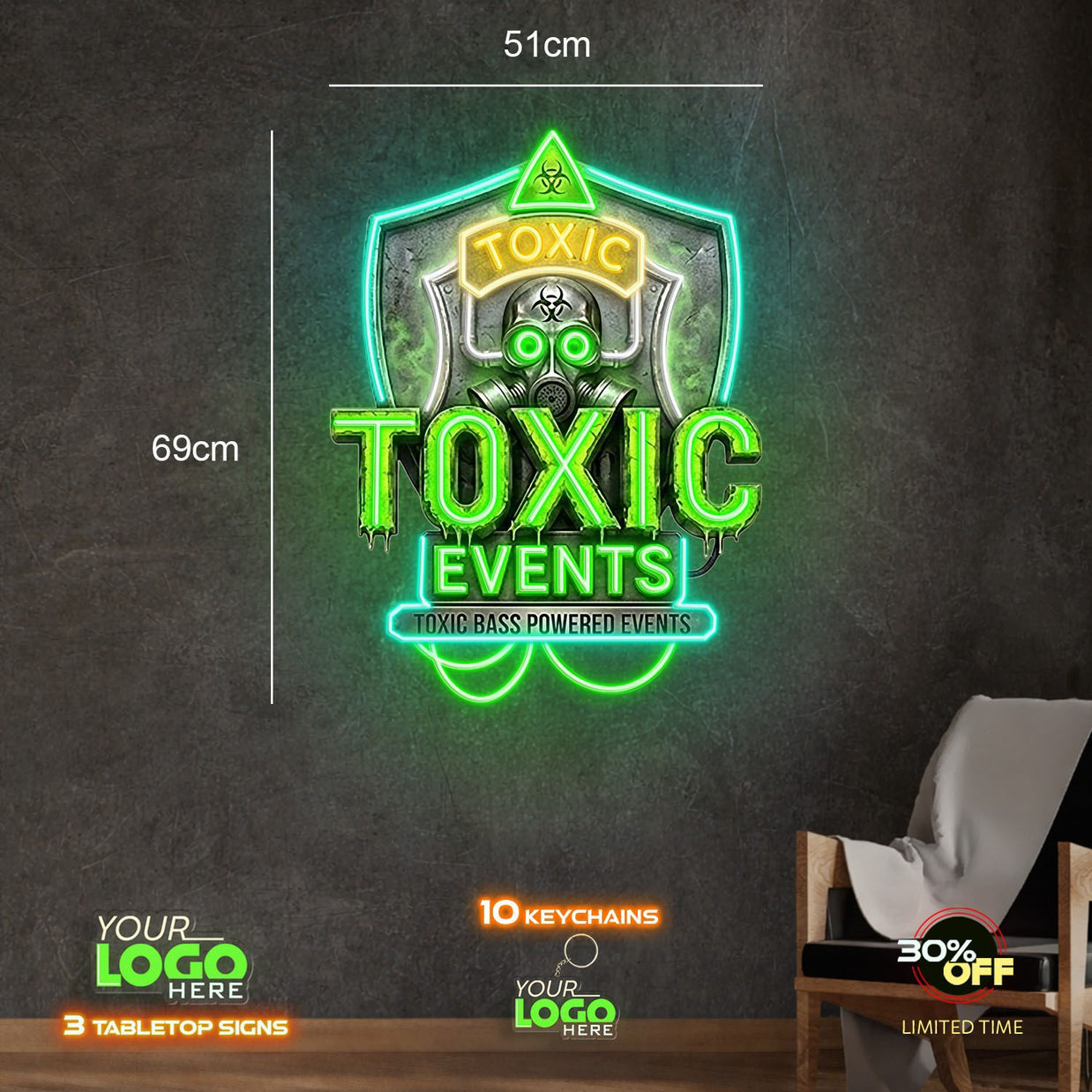 TOXIC EVENTS| LED NEON SIGN