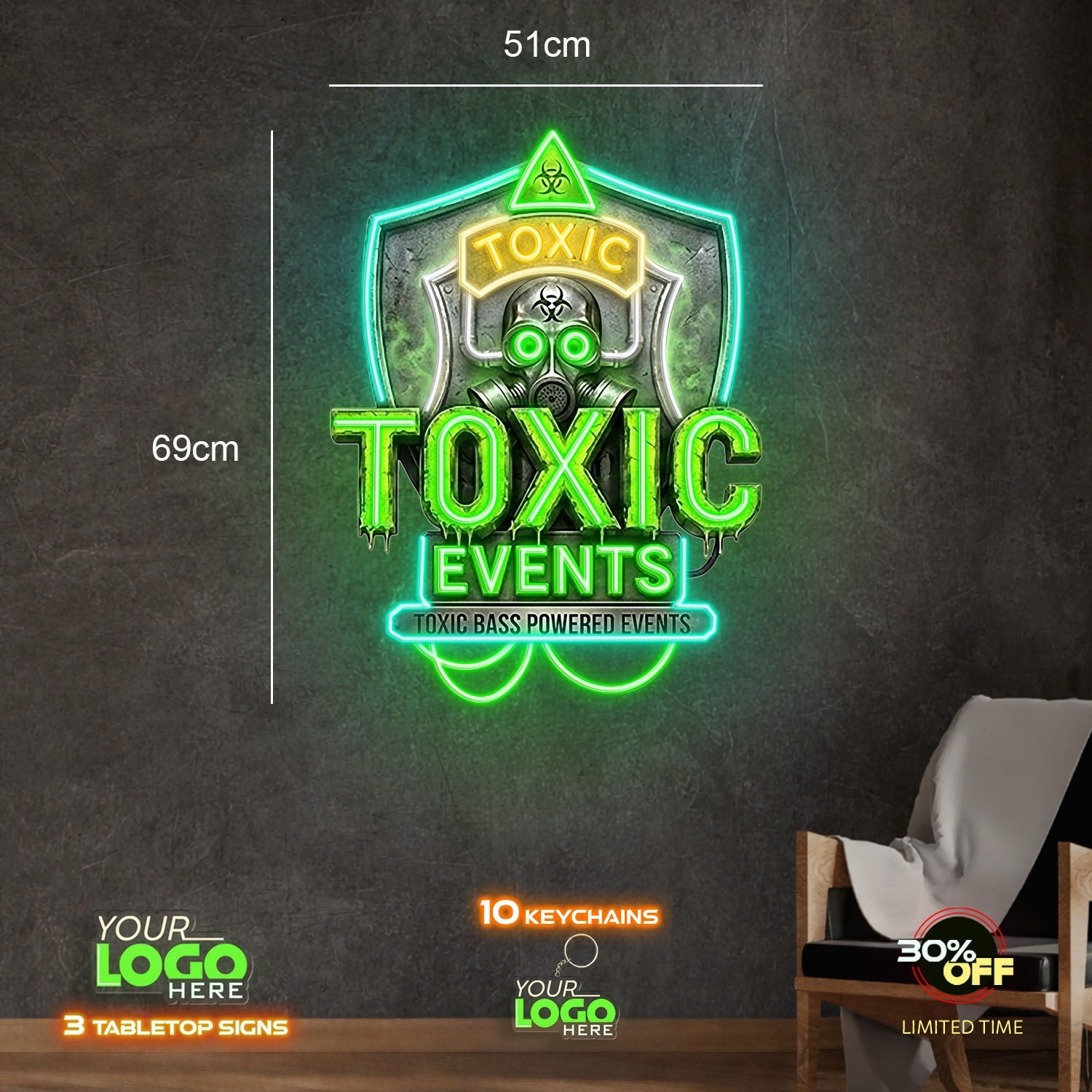 TOXIC EVENTS| LED NEON SIGN