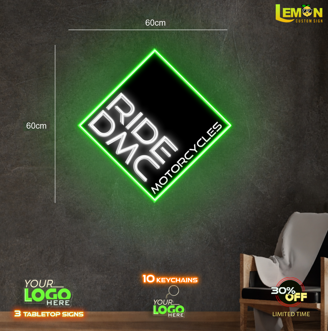 RIDE DMC | LED NEON SIGN (60x60cm)