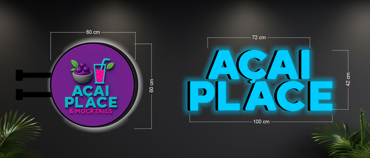 Açai Place |(2 signs)