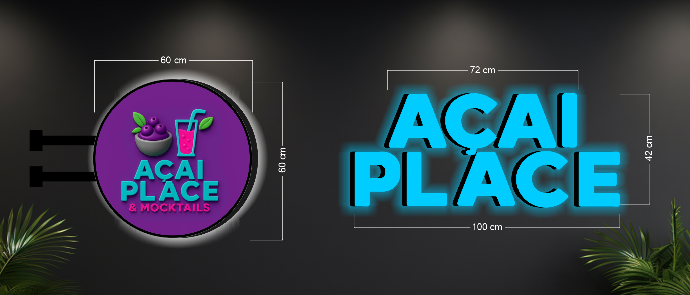 Açai Place |(2 signs)