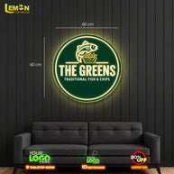 THE GREENS | LED NEON SIGN (1 INDOOR and 1 OUTDOOR SIGNS)
