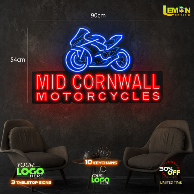 MID CORNWALL MOTORCYCLES | LED NEON SIGN