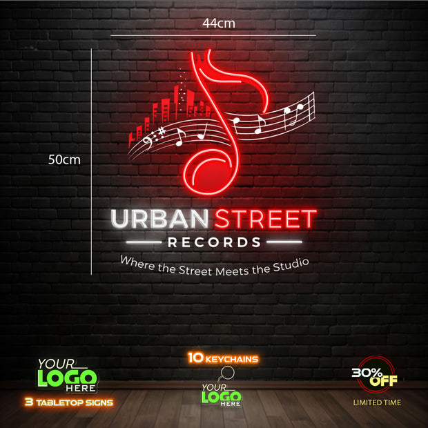 URBAN STREET RECORD | LED NEON SIGN
