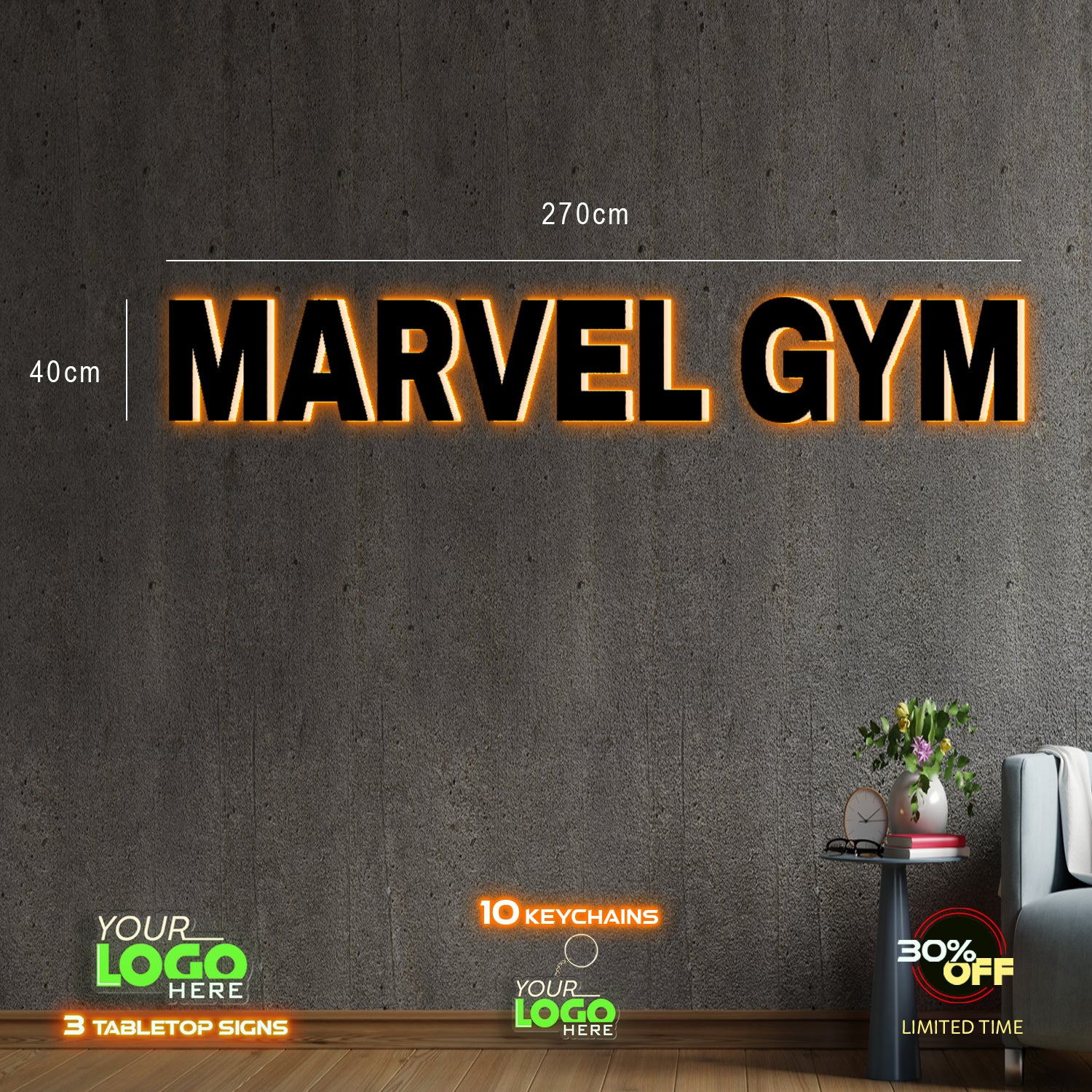 MARVEL GYM SIGN