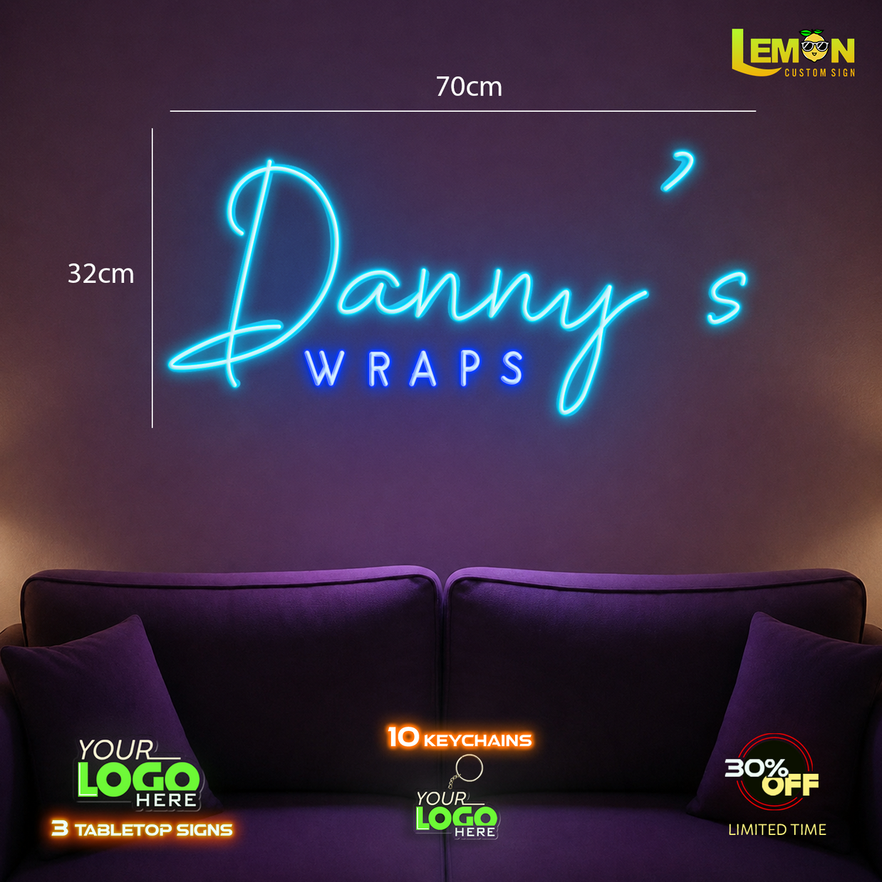 DANNY'S WRAPS | LED NEON SIGN