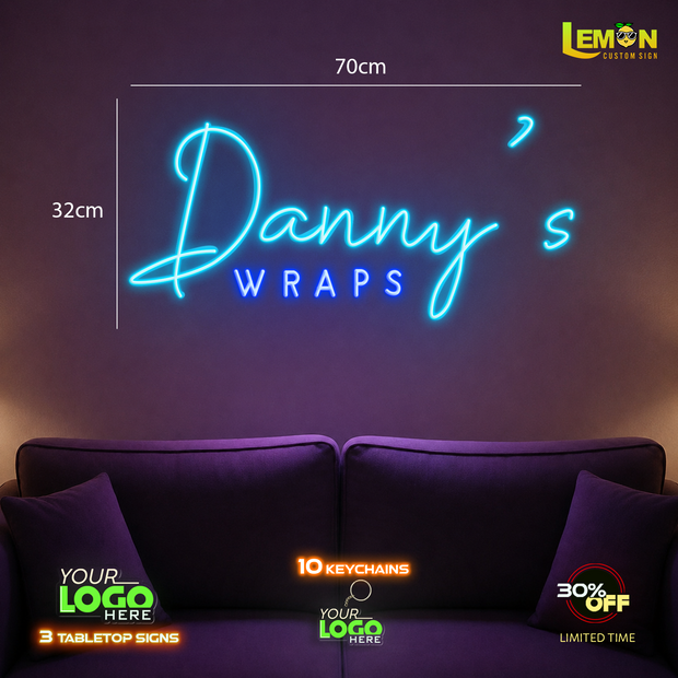 DANNY'S WRAPS | LED NEON SIGN