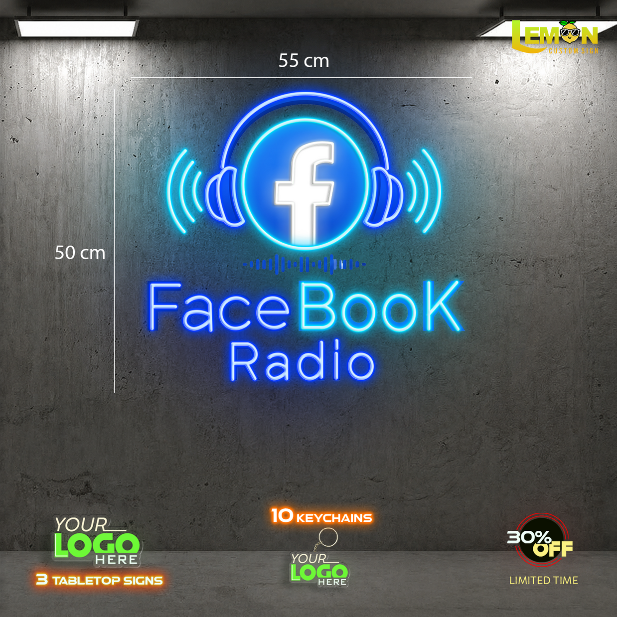 FACEBOOK RADIO | LED NEON SIGN