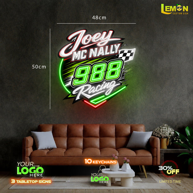Joey MC Nally 988 Racing | LED NEON SIGN