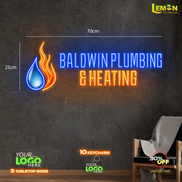 BALDWIN PLUMBING & HEATING | LED NEON SIGN