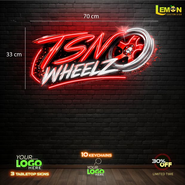 TSN WHEELZ| LED NEON SIGN