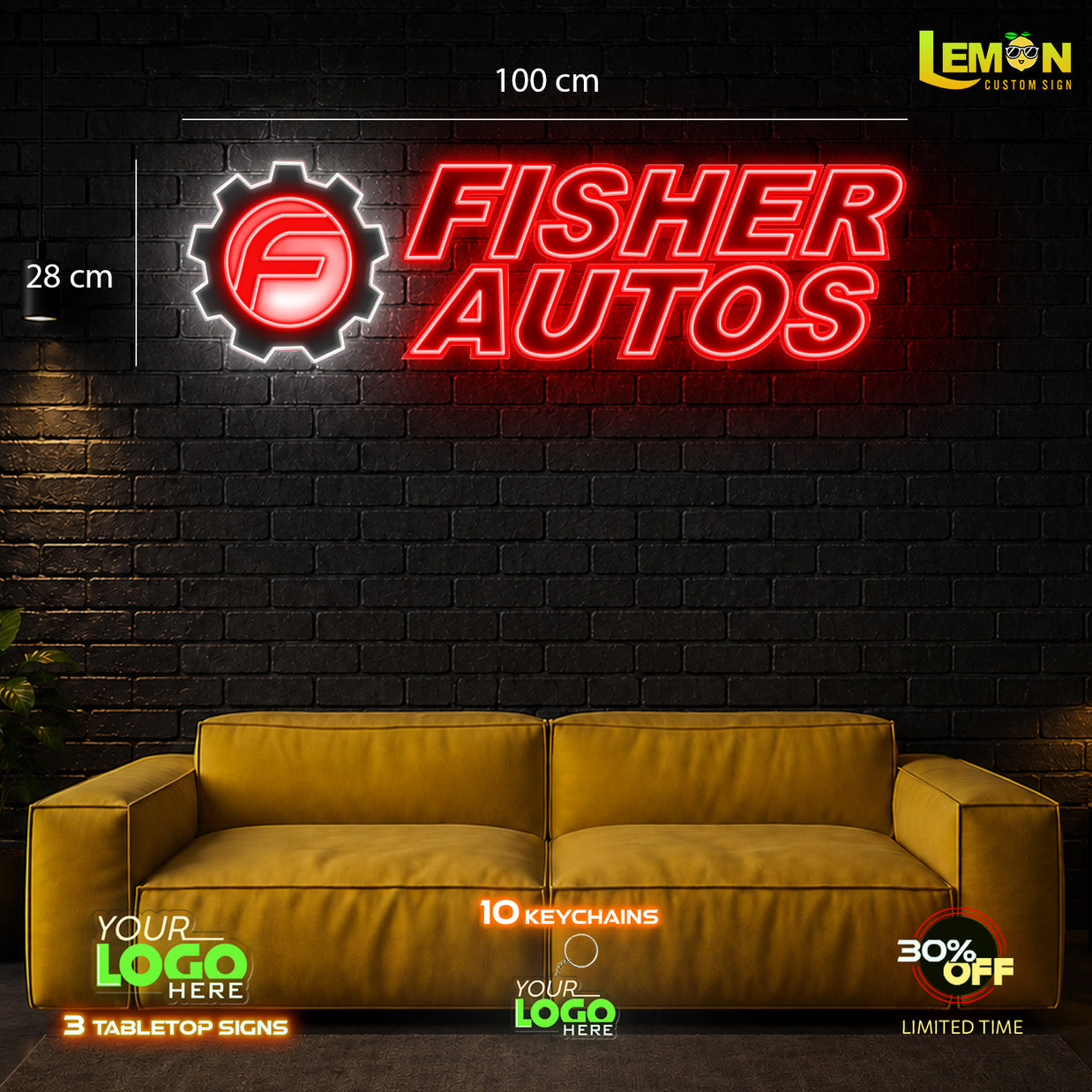 FISHER AUTOS| LED NEON SIGN