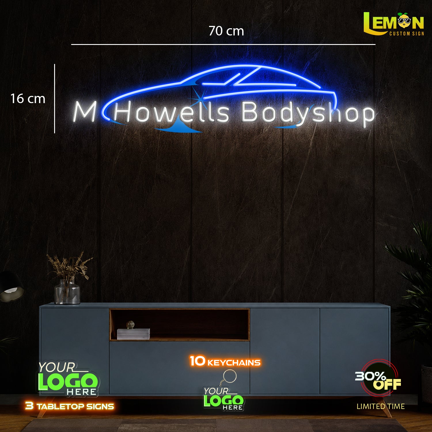 M HOWELLS BODYSHOP | LED NEON SIGN