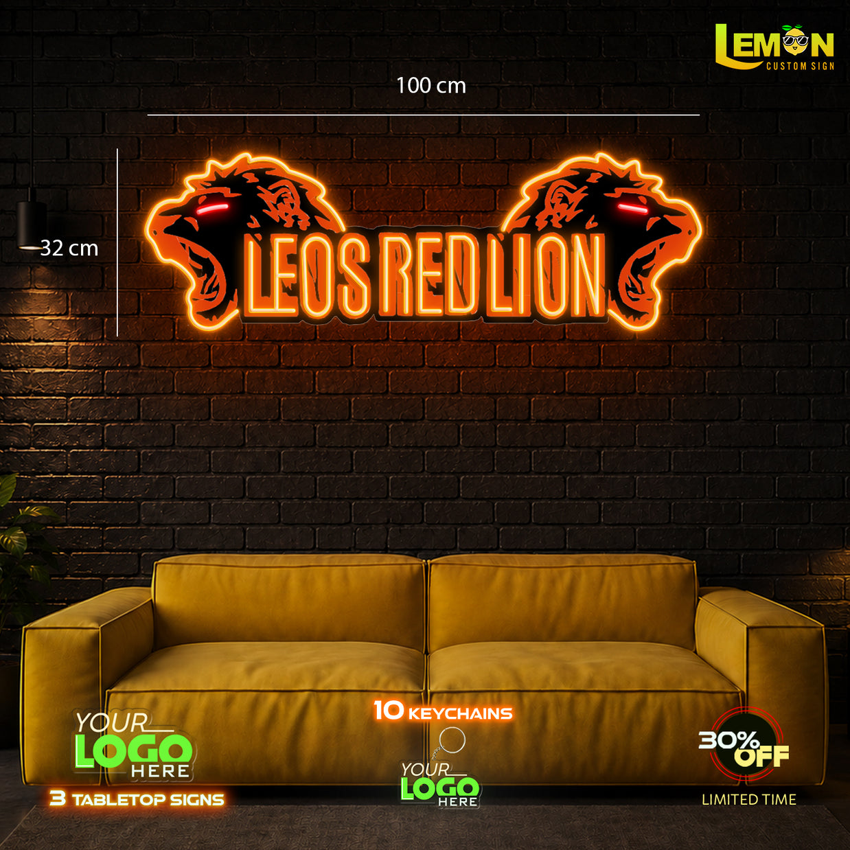 LEOS RED LION | LED NEON SIGN