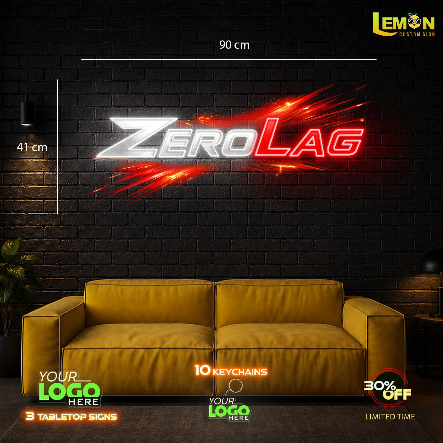 ZEROLAG | LED NEON SIGN (OUTDOOR SIGN)