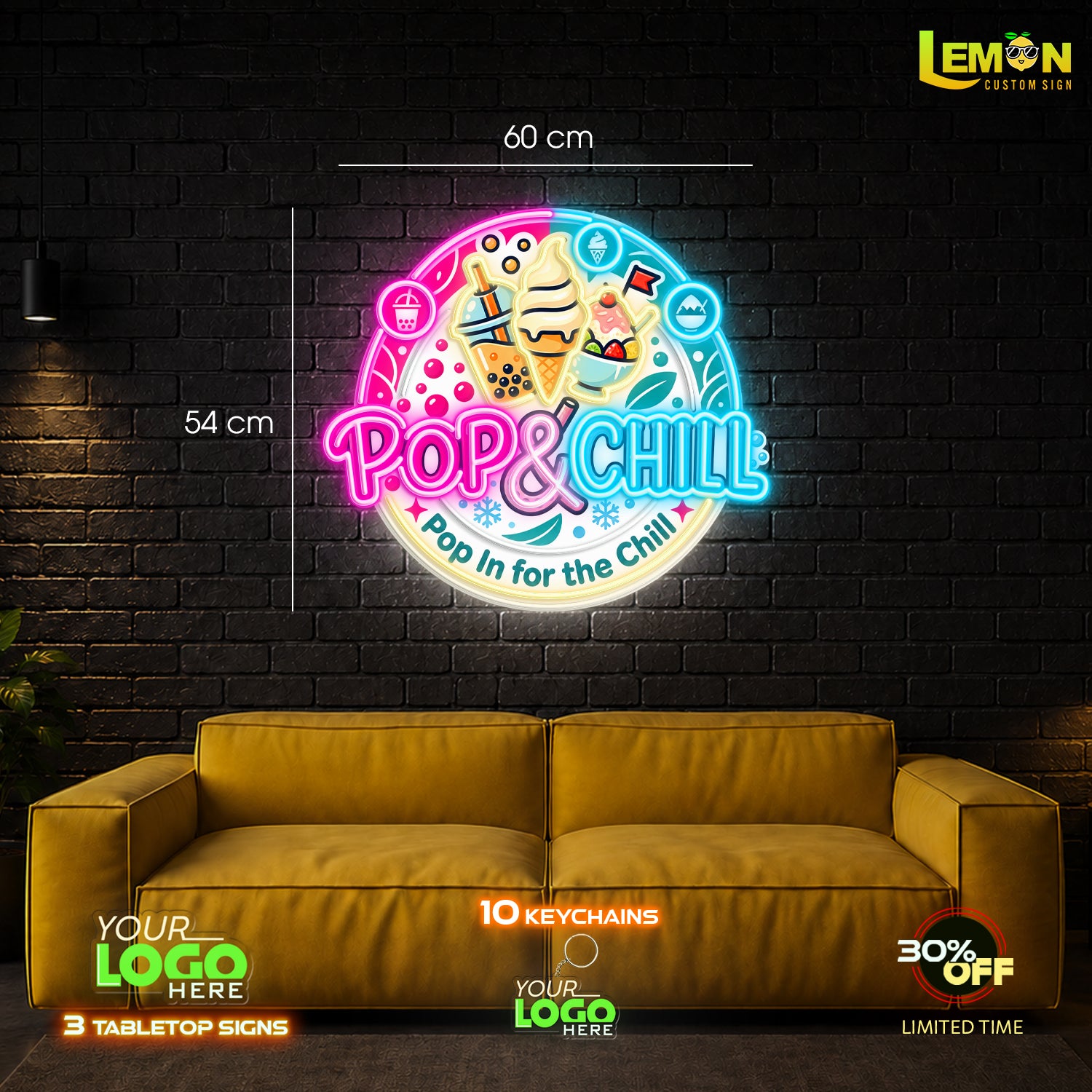 POP & CHILL | LED NEON SIGN