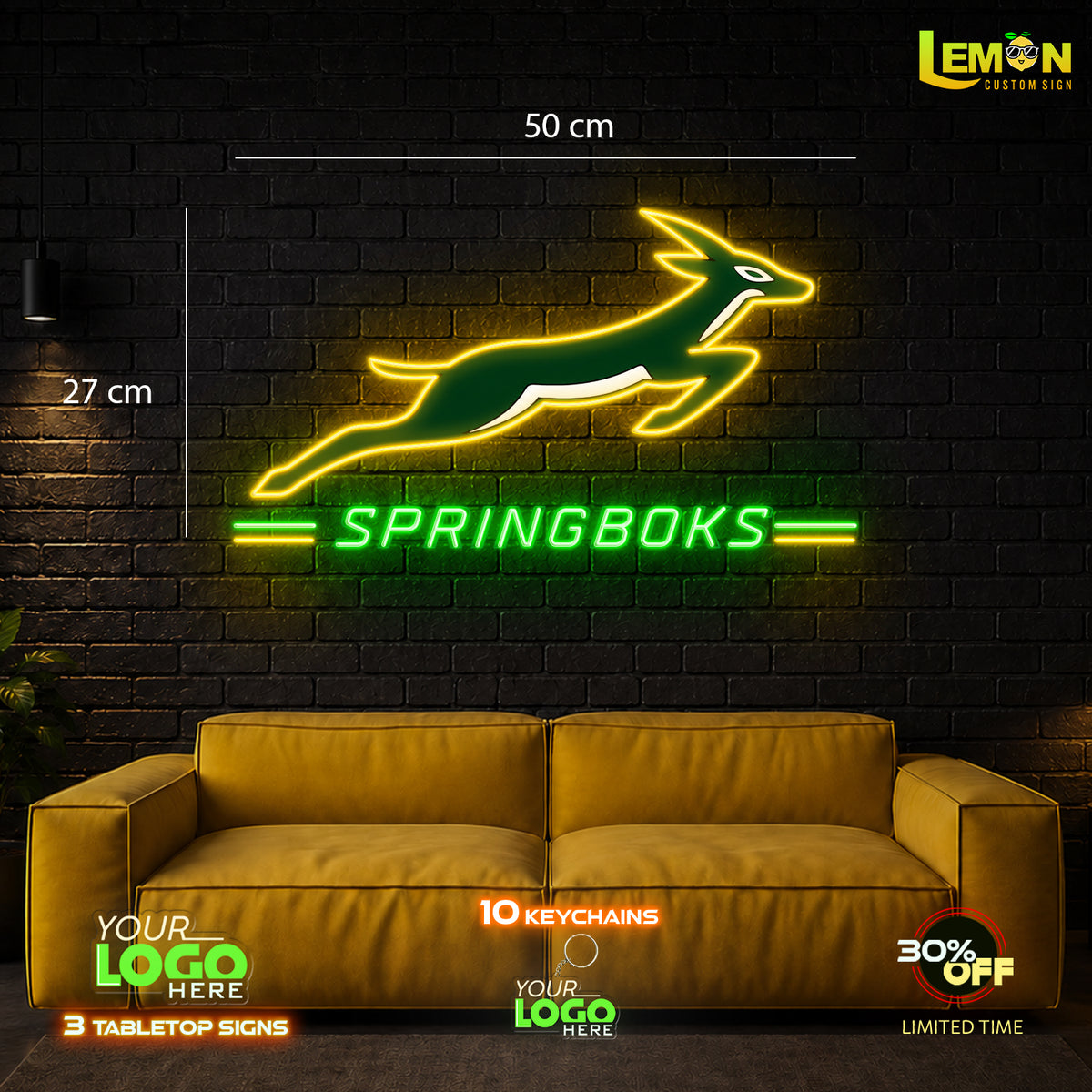 SPRINGBOKS | LED NEON SIGN