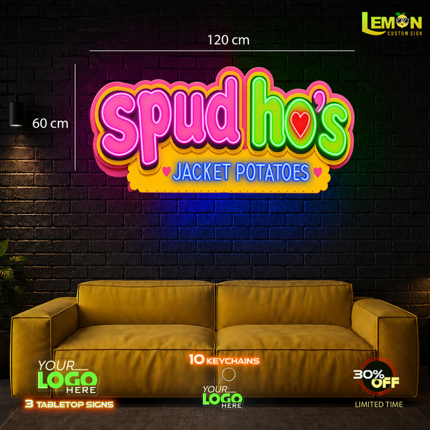 SPUD HO'S | LED NEON SIGN ( WATERPROOF SIGN)