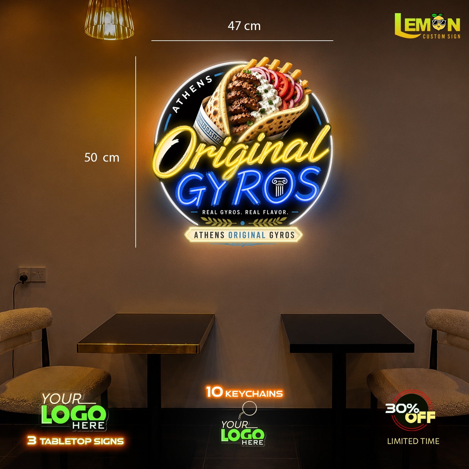 ORIGINAL GYROS | LED NEON SIGN