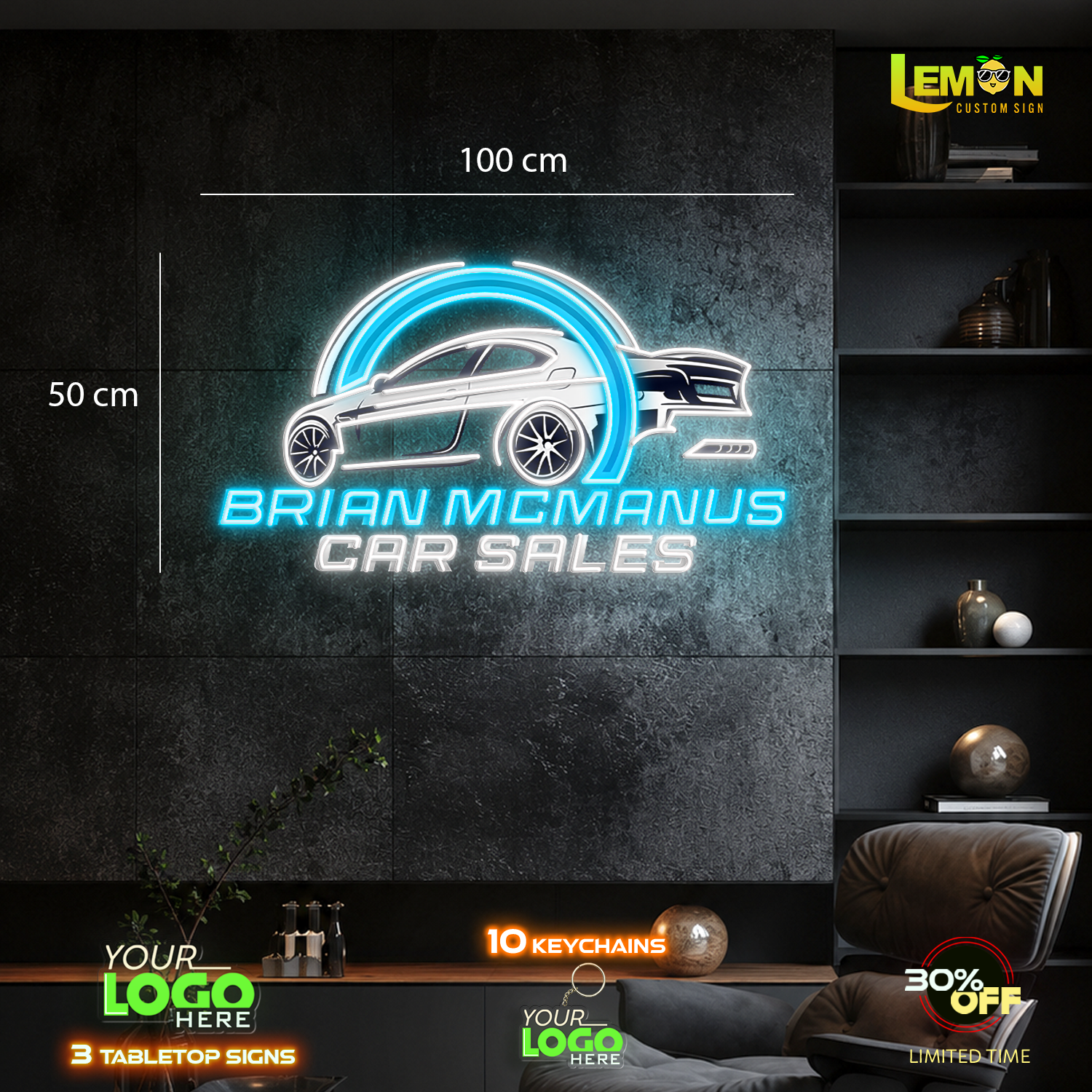 BRIAN MCMANUS | LED NEON SIGN ( 3 SIGNS)