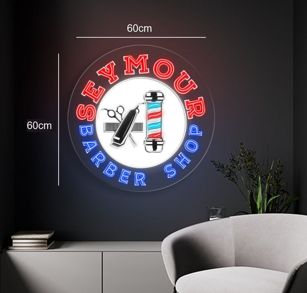 SEYMOUR BARBER SHOP | LED NEON SIGN