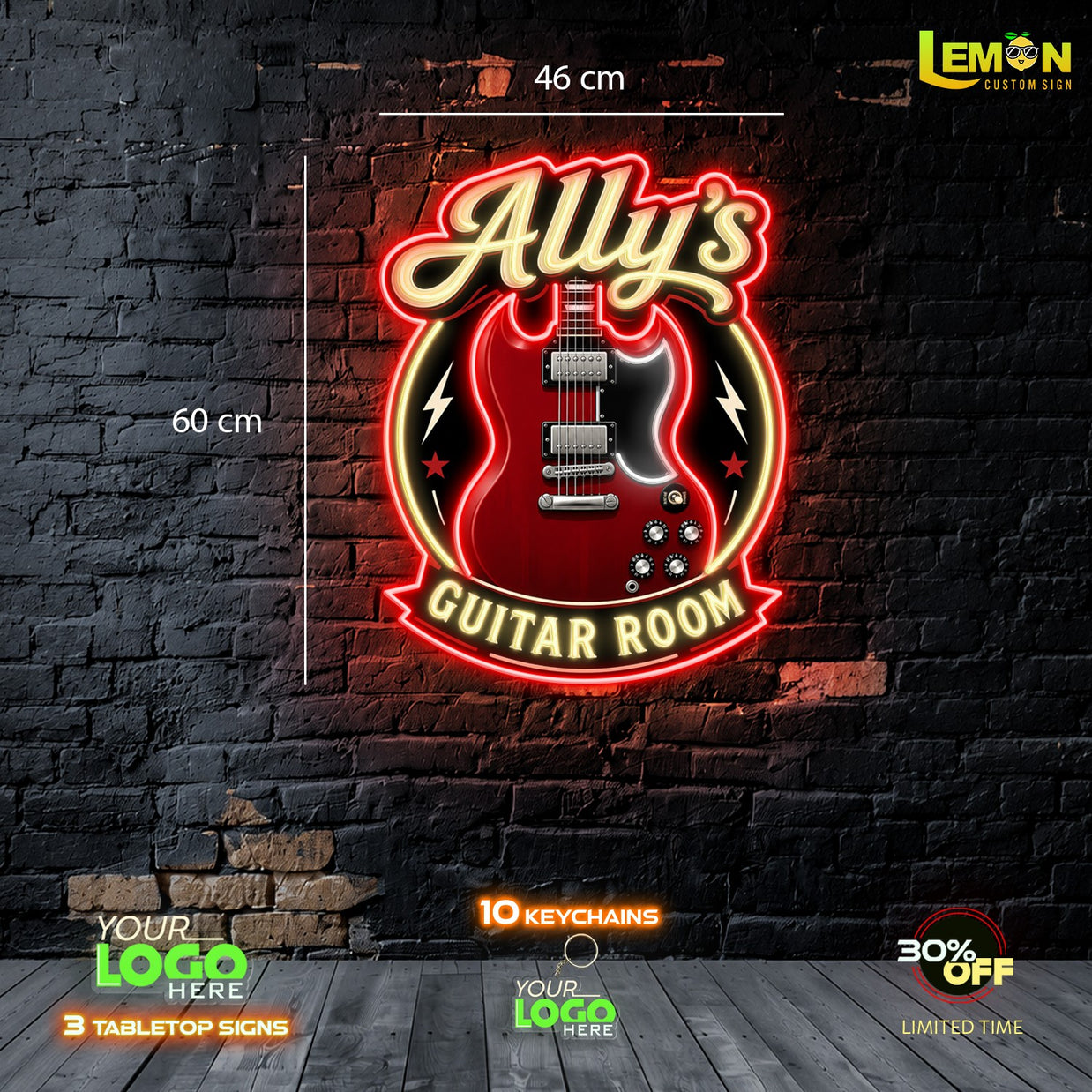 Ally's Guitar room | LED NEON SIGN