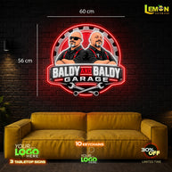 BALDY AND BALDY GARAGE | LED NEON SIGN
