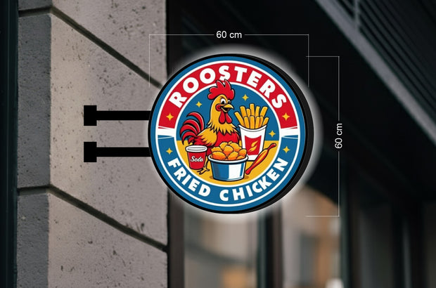Roosters Fried Chicken| DOUBLE-SIDED SIGN