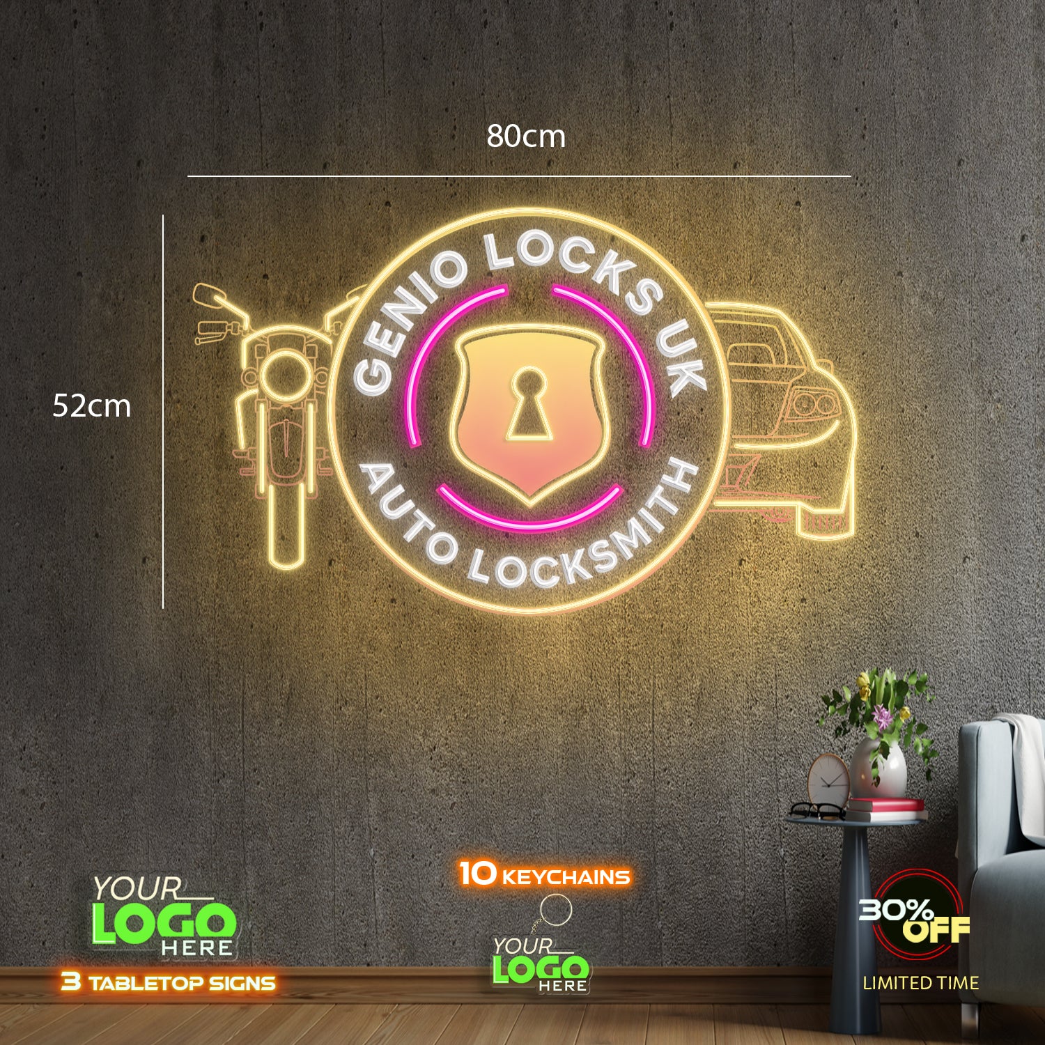 GENIO LOCKS UK | LED NEON SIGN