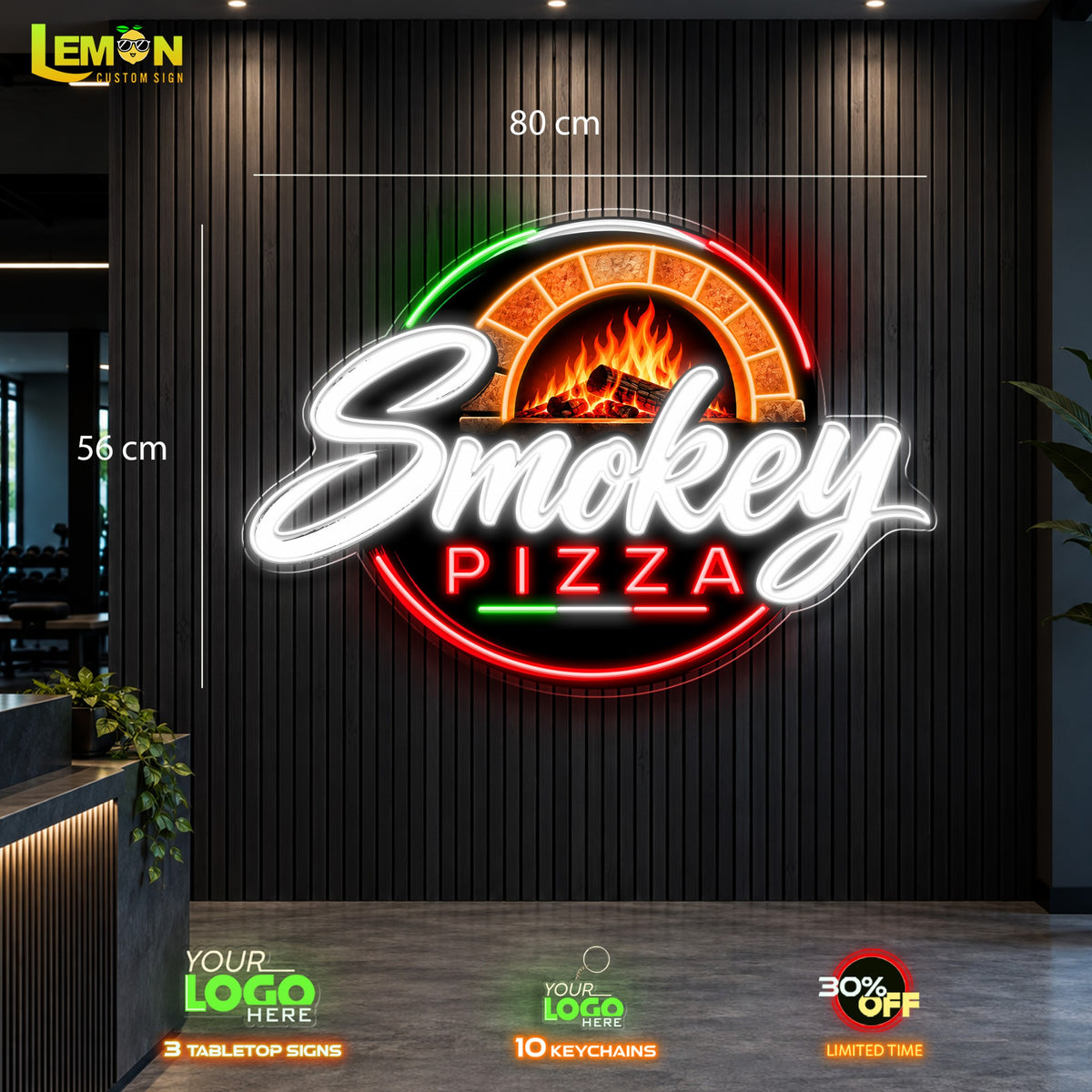 Smokey Pizza | LED NEON SIGN