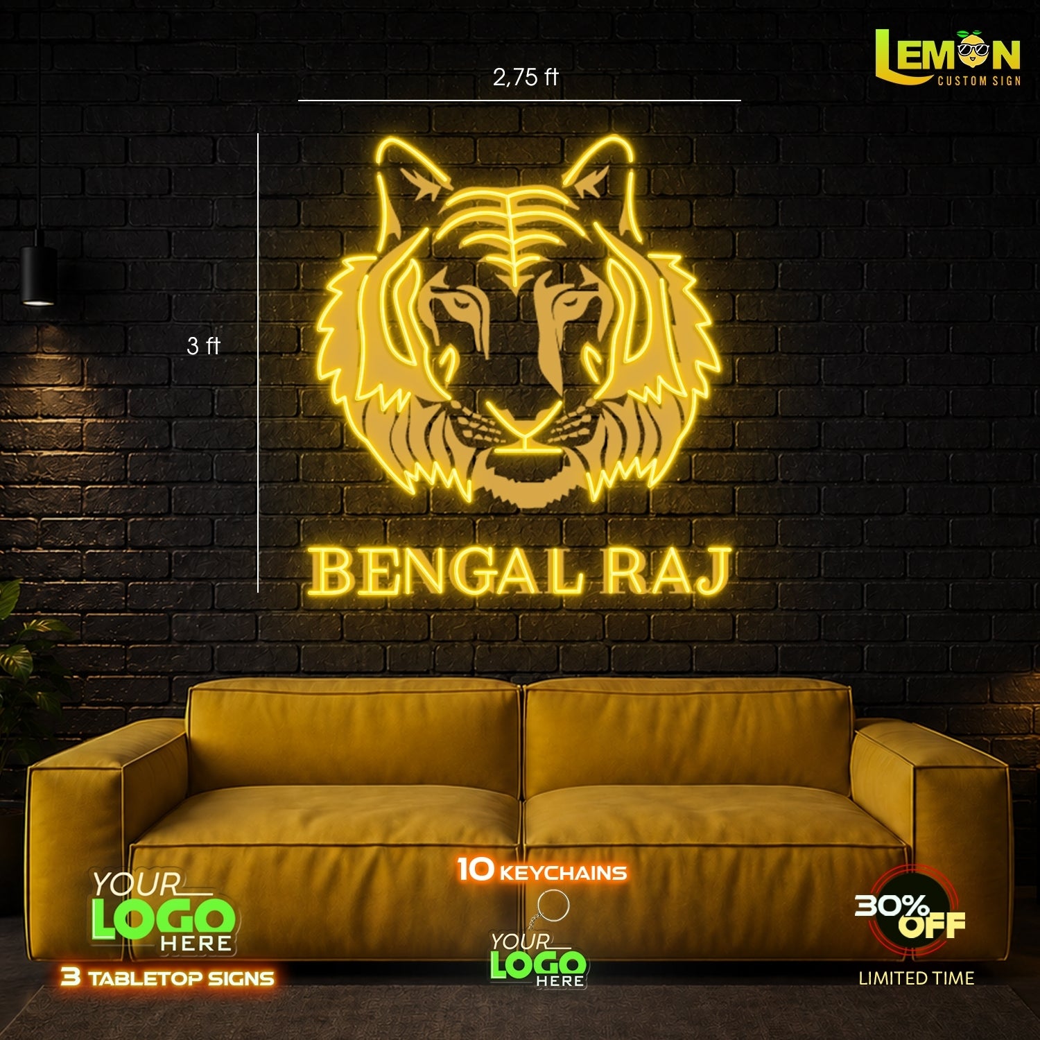 BENGAL RAJ | LED NEON SIGN (LED RGB)