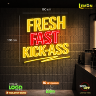 FRESH-FAST KICK-ASS | LED NEON SIGN