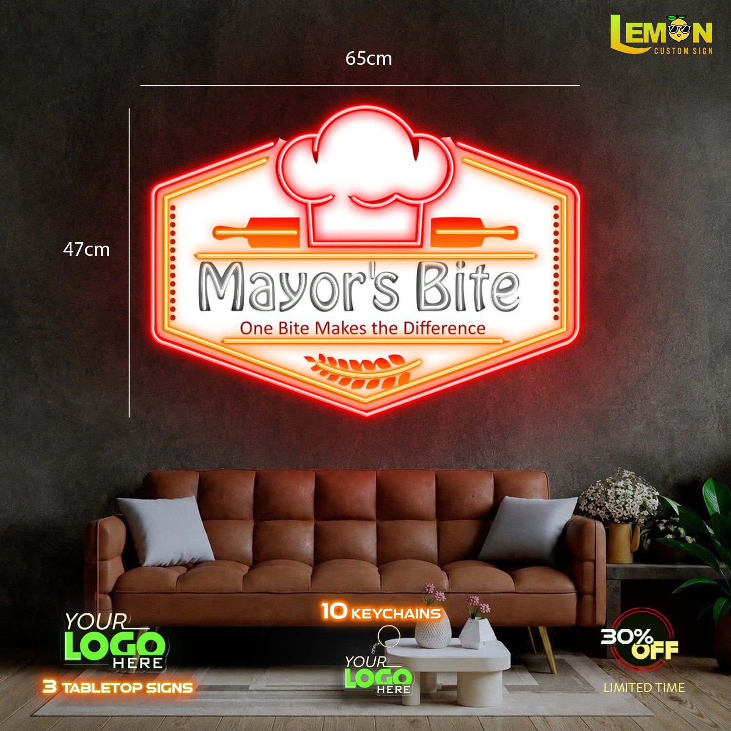 MAYOR'S BITE | LED NEON SIGN