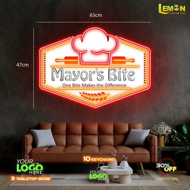 MAYOR'S BITE | LED NEON SIGN