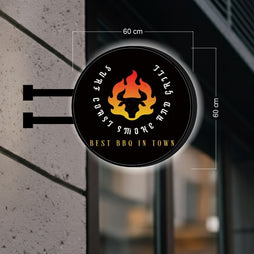 Surf coast smoke and grill | DOUBLE-SIDED SIGN1