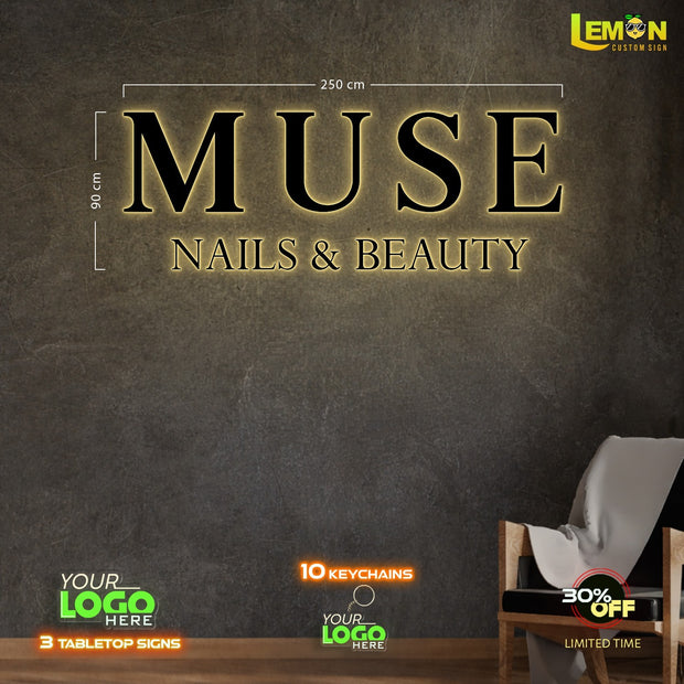 MUSE NAILS AND BEAUTY (4 SIGNS)