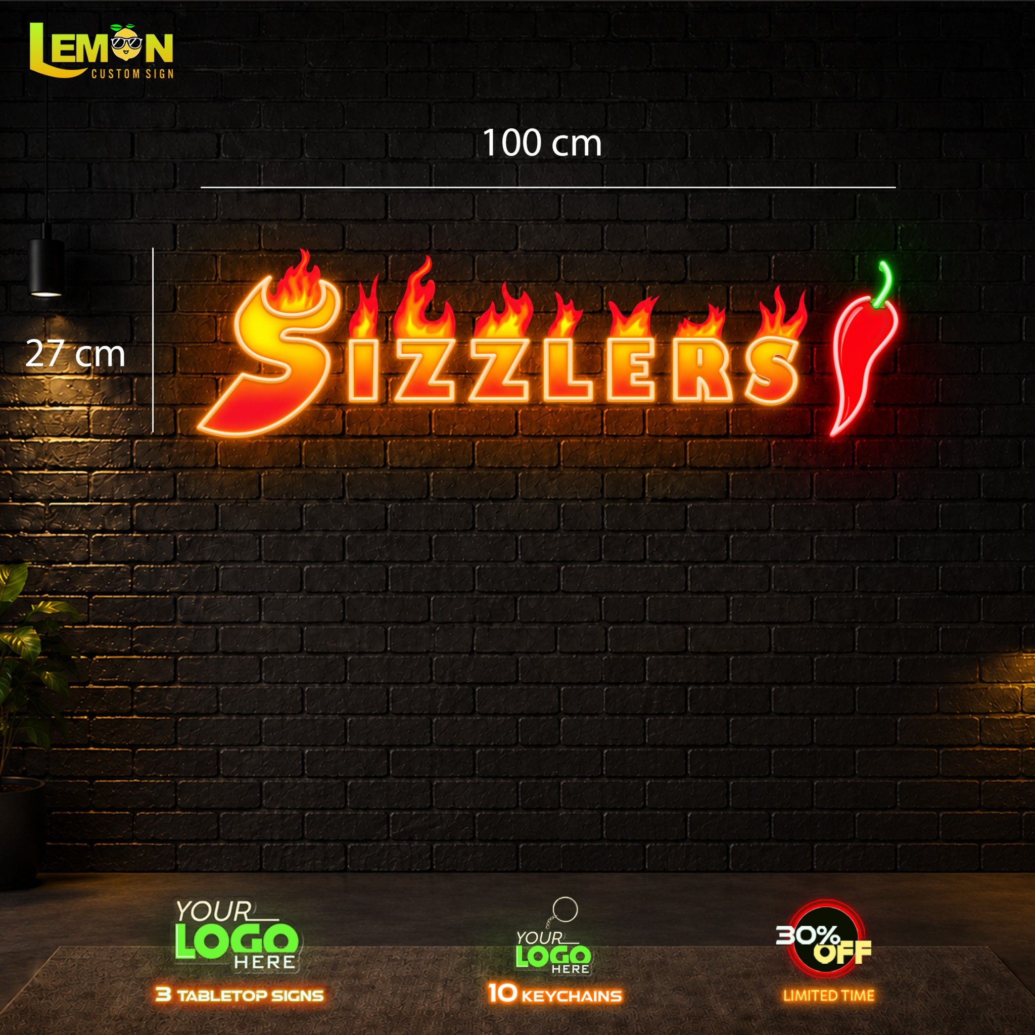 SIZZLERS | LED NEON SIGN