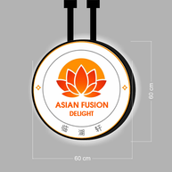 ASIAN FUSION DELIGHT  | DOUBLE-SIDED SIGN