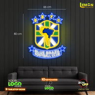 BLUE BRAZIL FOOTBALL CLUB  | LED NEON SIGN