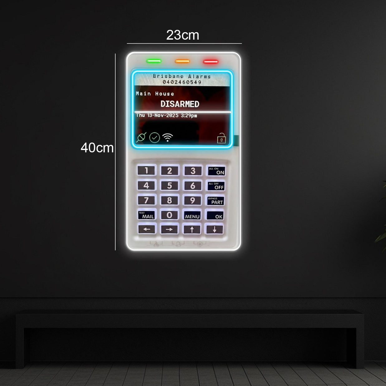 Brisbane Alarms | LED NEON SIGN ( 2 SIGNS)