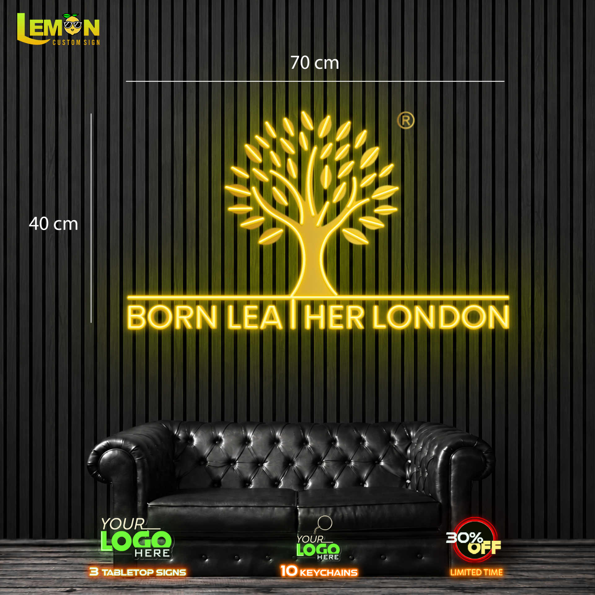 BORN LEATHER LONDON | LED NEON SIGN