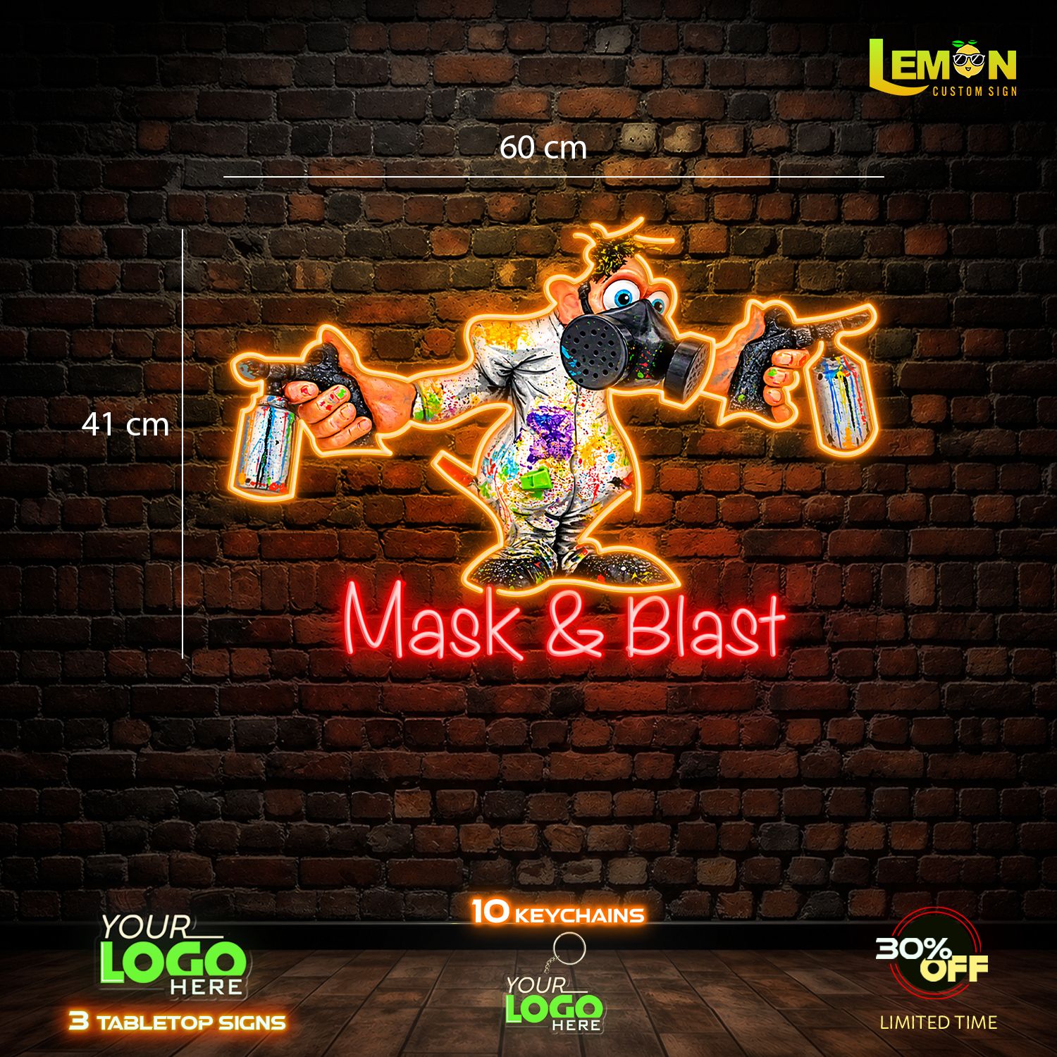 Mask & Blast | LED NEON SIGN