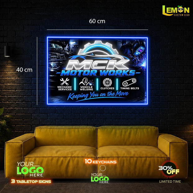 MCK MOTOR WORKS | LED NEON SIGN