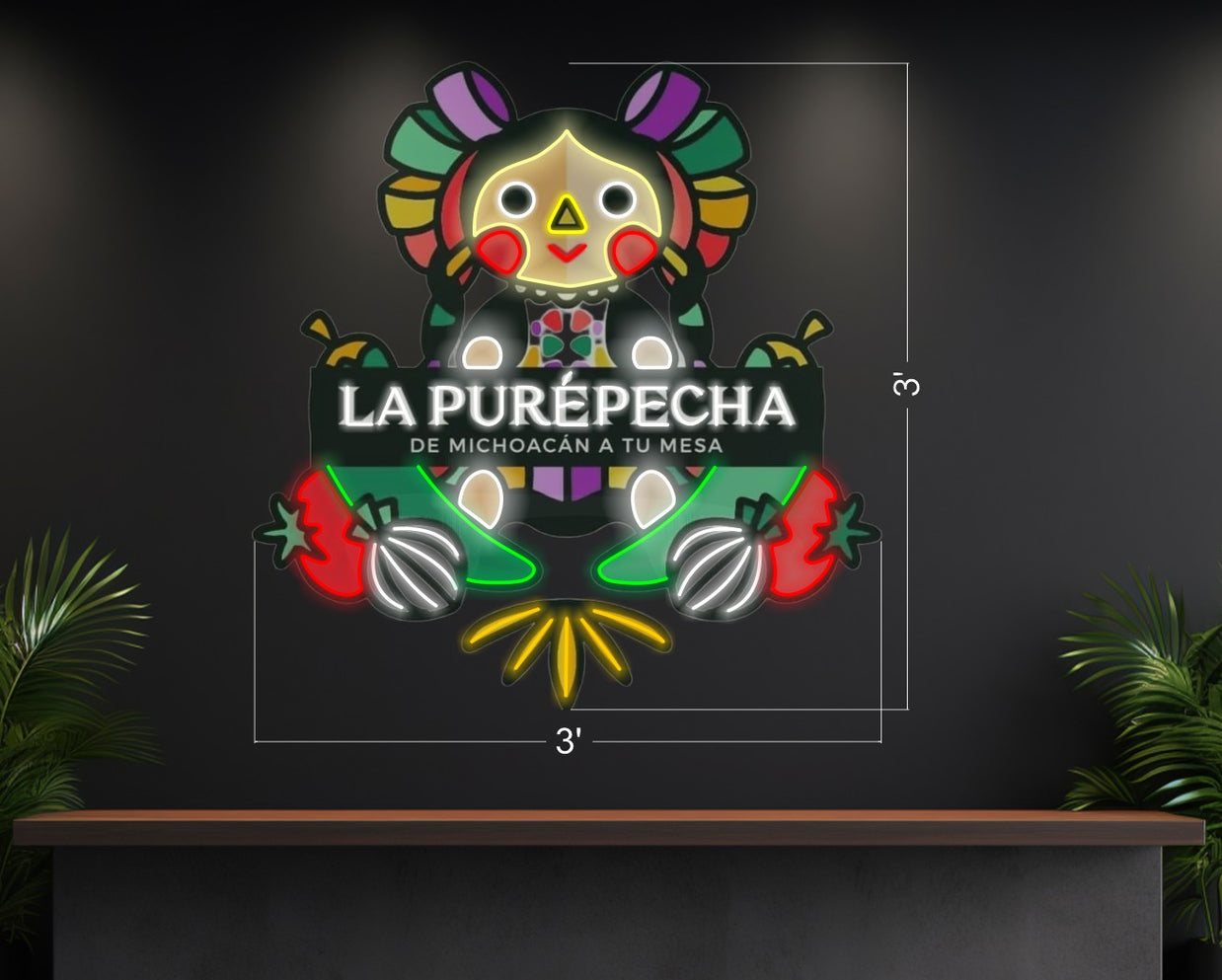 Placa de lâmina iluminada